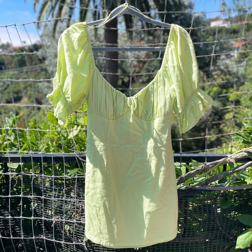 Etophe Studios - Light Green Cottagecore Milkmaid Dress Size Medium